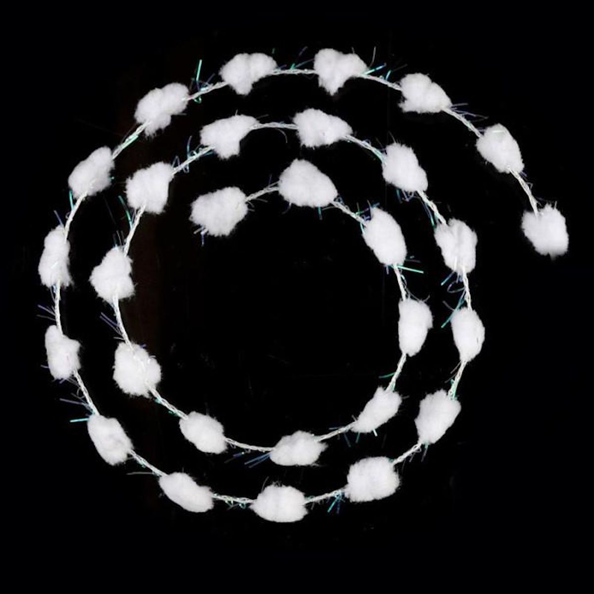 FEERIC LIGHT & CHRISTMAS Guirlande de Noël Mini Boules  Polaire  252cm Blanc