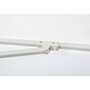 EZPELETA Parasol droit 250x250cm en aluminium blanc EOLO