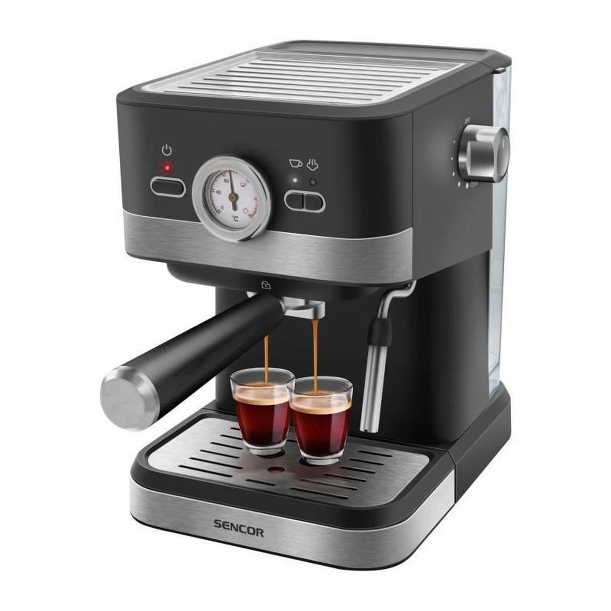SENCO Machine a expresso - SENCOR - SES 1721BK - 1050 W - 20 bars - Noir