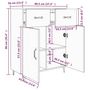 Voir la diapositive 6 : VIDAXL Buffet noir 69,5x34x90 cm bois d'ingenierie