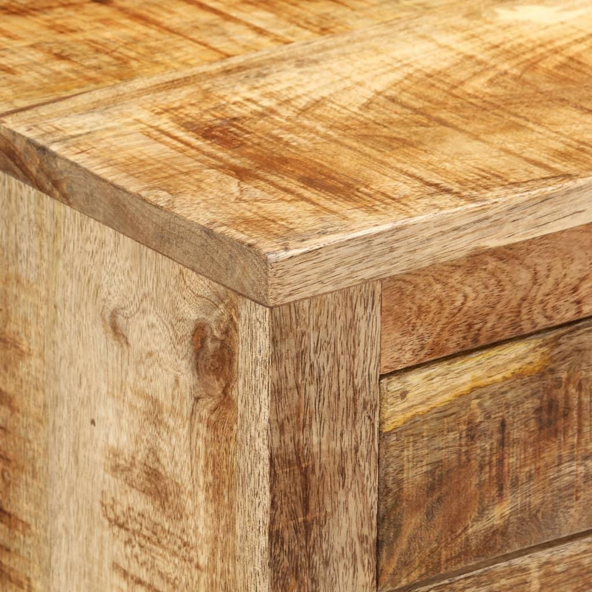 Voir la diapositive 5 : VIDAXL Buffet 80x30x65 cm bois de manguier brut massif