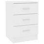 Voir la diapositive 2 : VIDAXL Table de chevet Blanc 38 x 35 x 56 cm Bois d'ingenierie