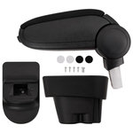 VIDAXL Accoudoir de voiture noir 12x36x(33,5-48) cm ABS