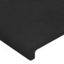 Voir la diapositive 5 : VIDAXL Tete de lit avec oreilles Noir 93x23x78/88 cm Velours