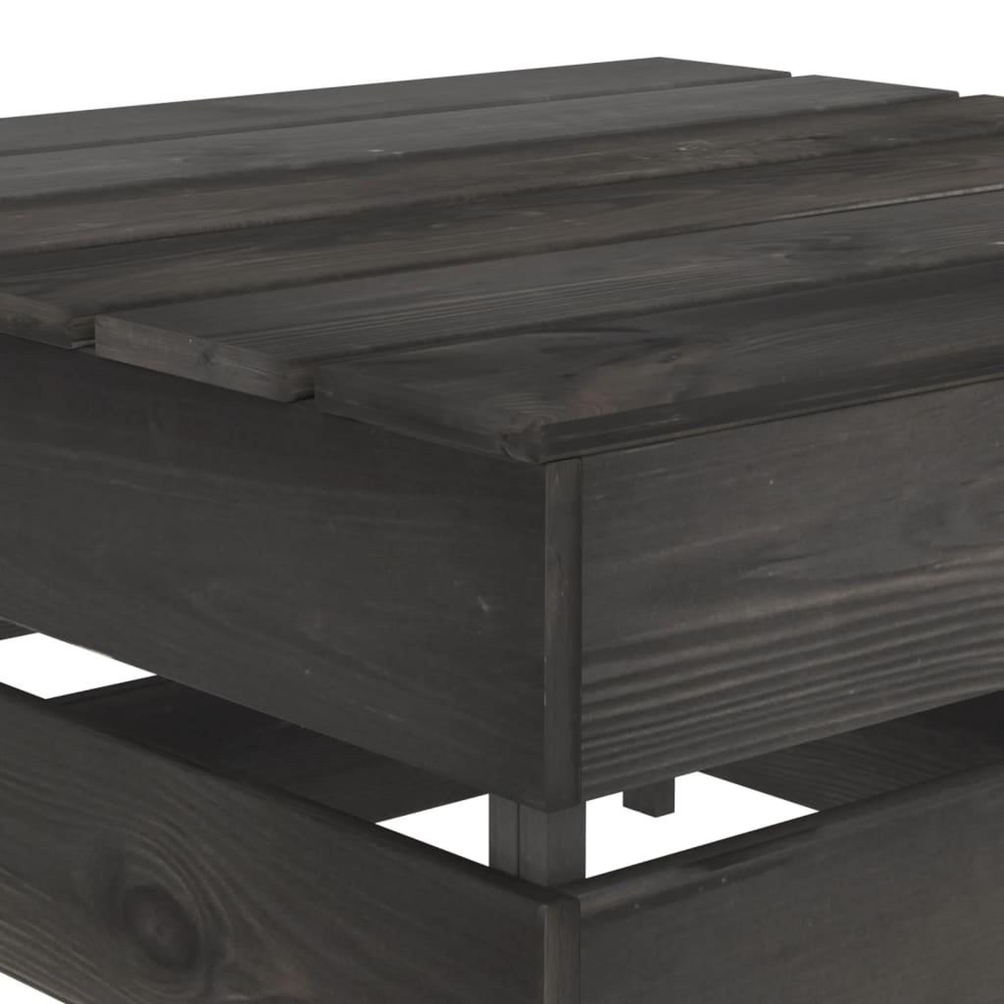 Voir la diapositive 4 : VIDAXL Table palette de jardin Bois de pin impregne