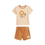 Petit Béguin Ensemble enfant t-shirt et short en éponge Mio. Coloris disponibles : Beige