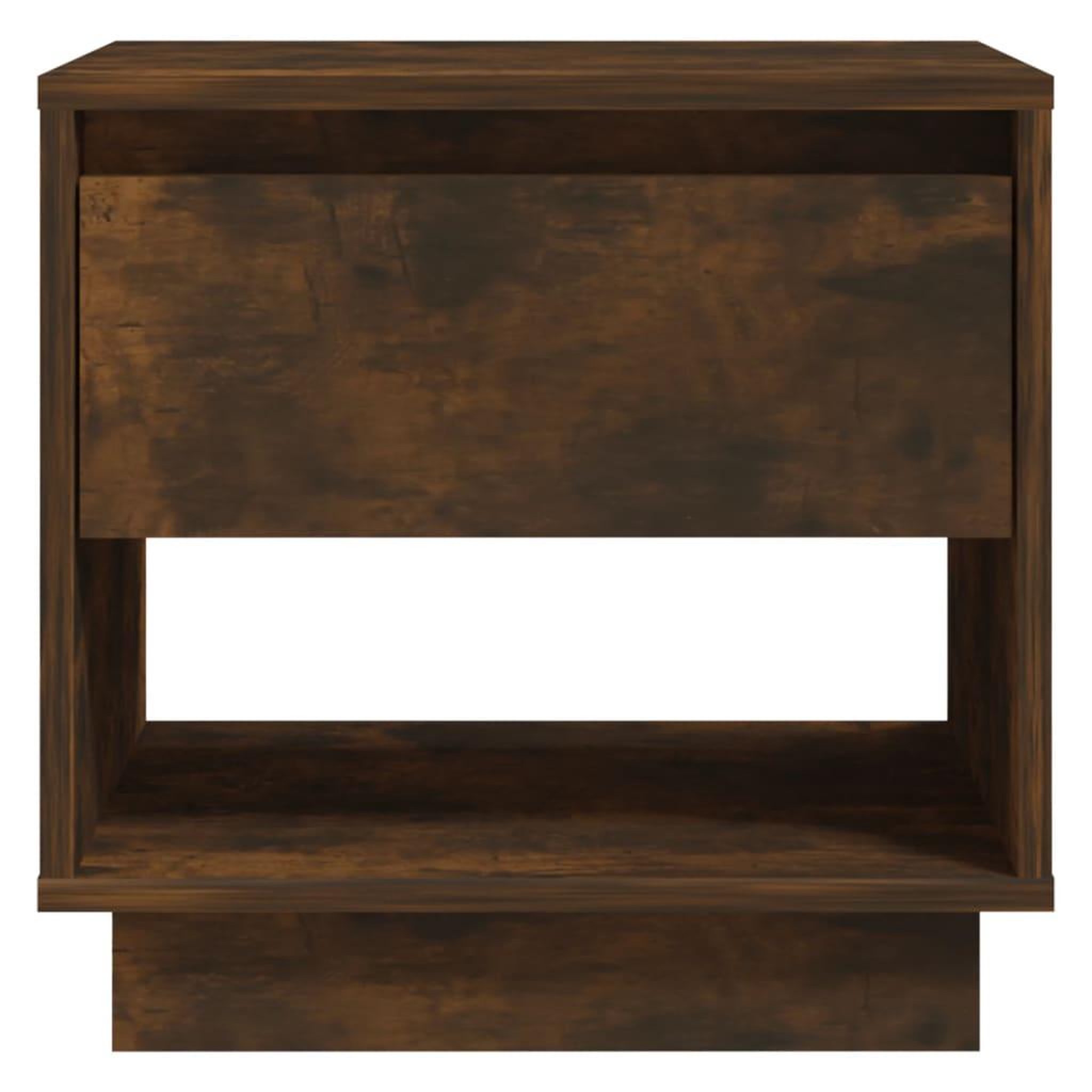 Voir la diapositive 4 : VIDAXL Table de chevet Chene fume 45x34x44 cm Bois d'ingenierie