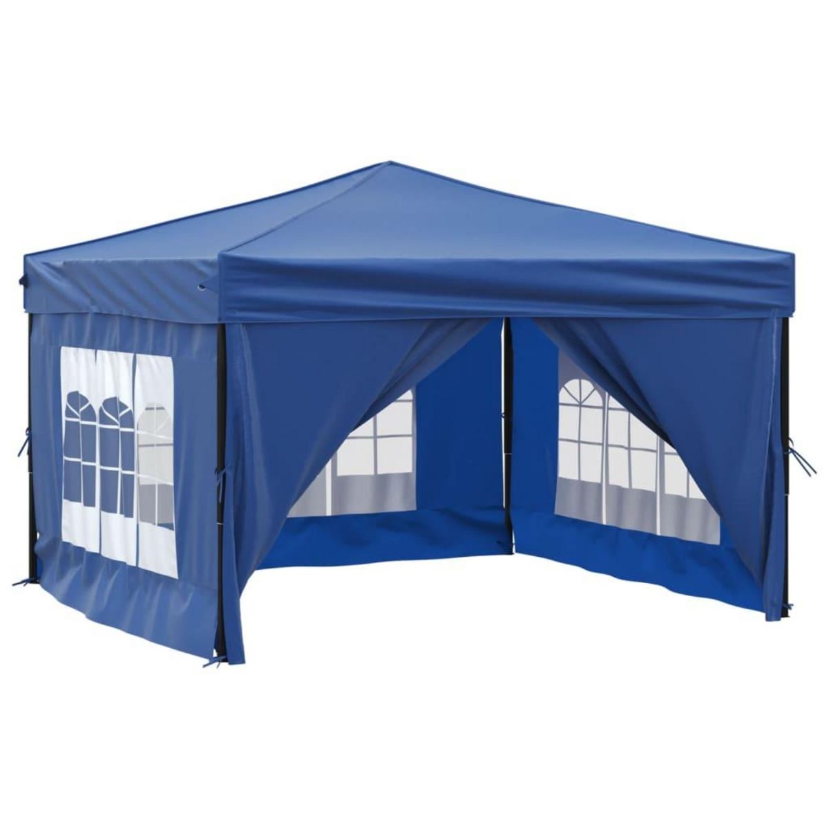 VIDAXL Tente de reception pliable avec parois Bleu 3x3 m