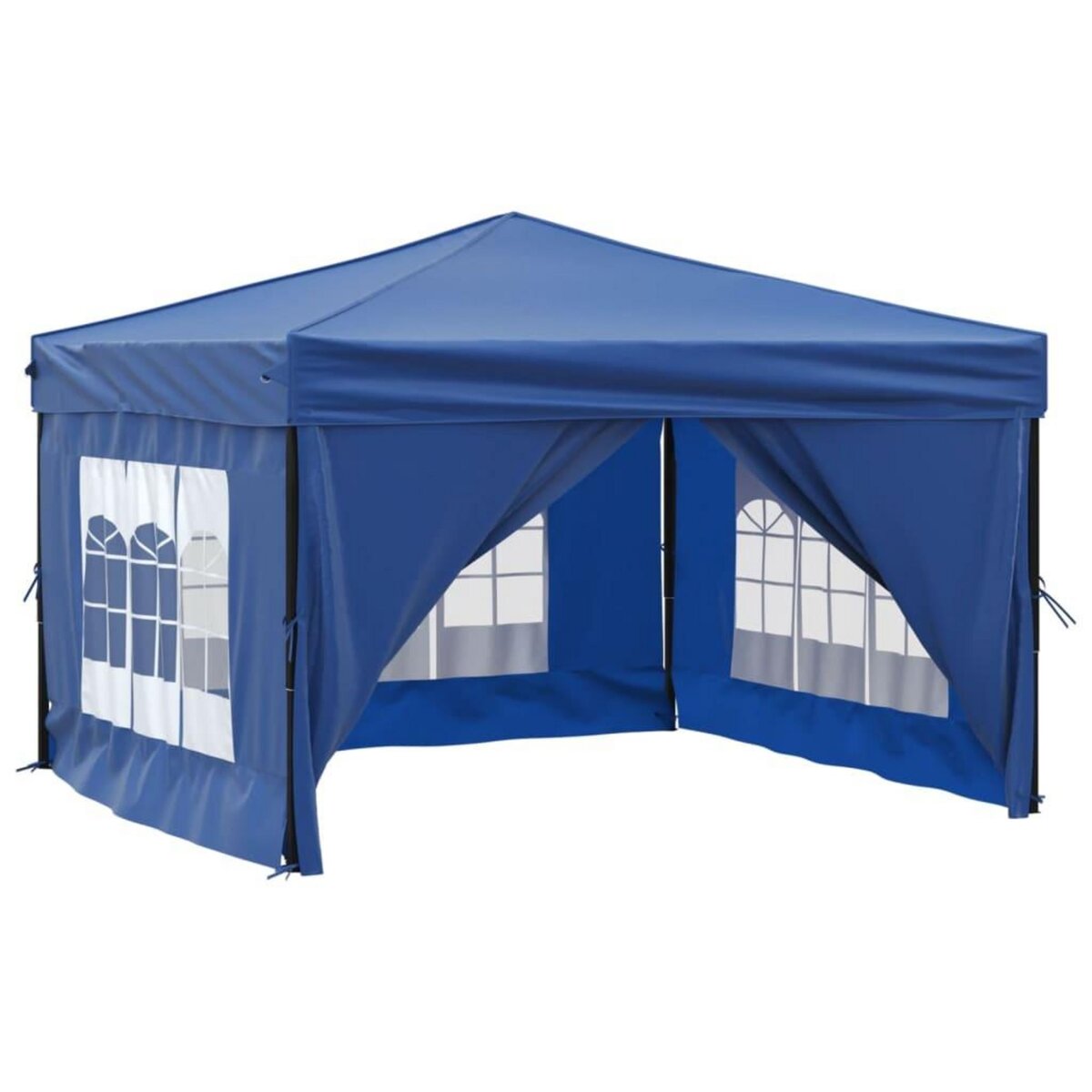 VIDAXL Tente de reception pliable avec parois Bleu 3x3 m