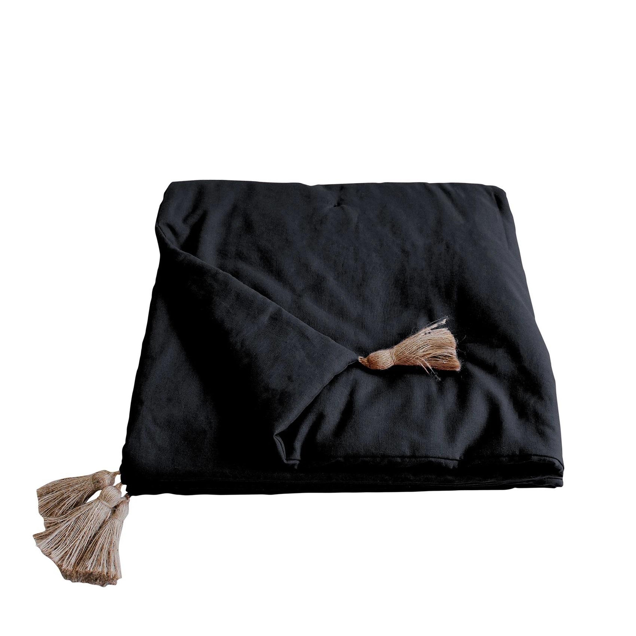 Voir la diapositive 1 : Eden Edredon bout de lit en coton avec pompons cocon