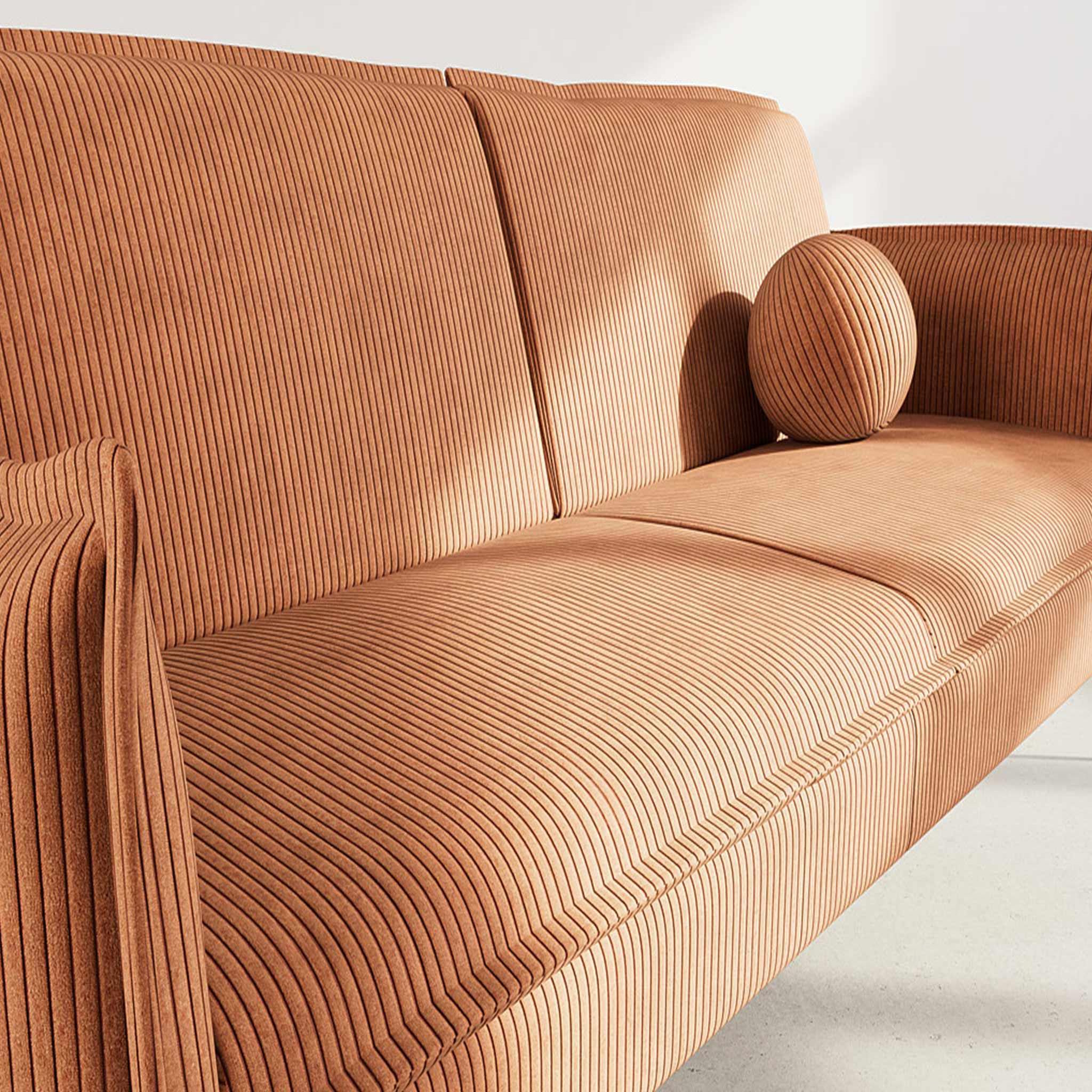 Voir la diapositive 4 : BEST MOBILIER Lexie - canapé convertible clic-clac 2 places en velours côtelé