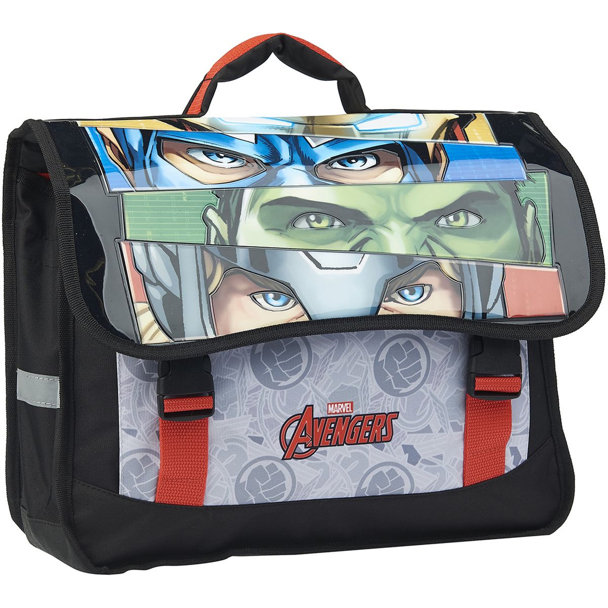 Voir la diapositive 2 : MARVEL Cartable 38 cm CP/CE1/CE2 noir Avengers