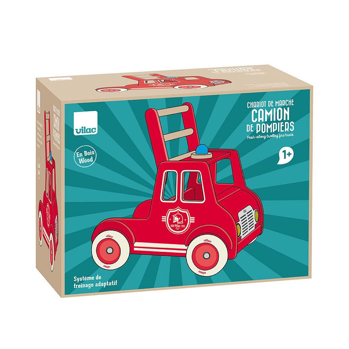 Vilac Chariot de marche Camion pompier