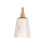 Voir la diapositive 3 : Paris Prix Bougeoir Design en Marbre  Fayya  30cm Blanc & Or