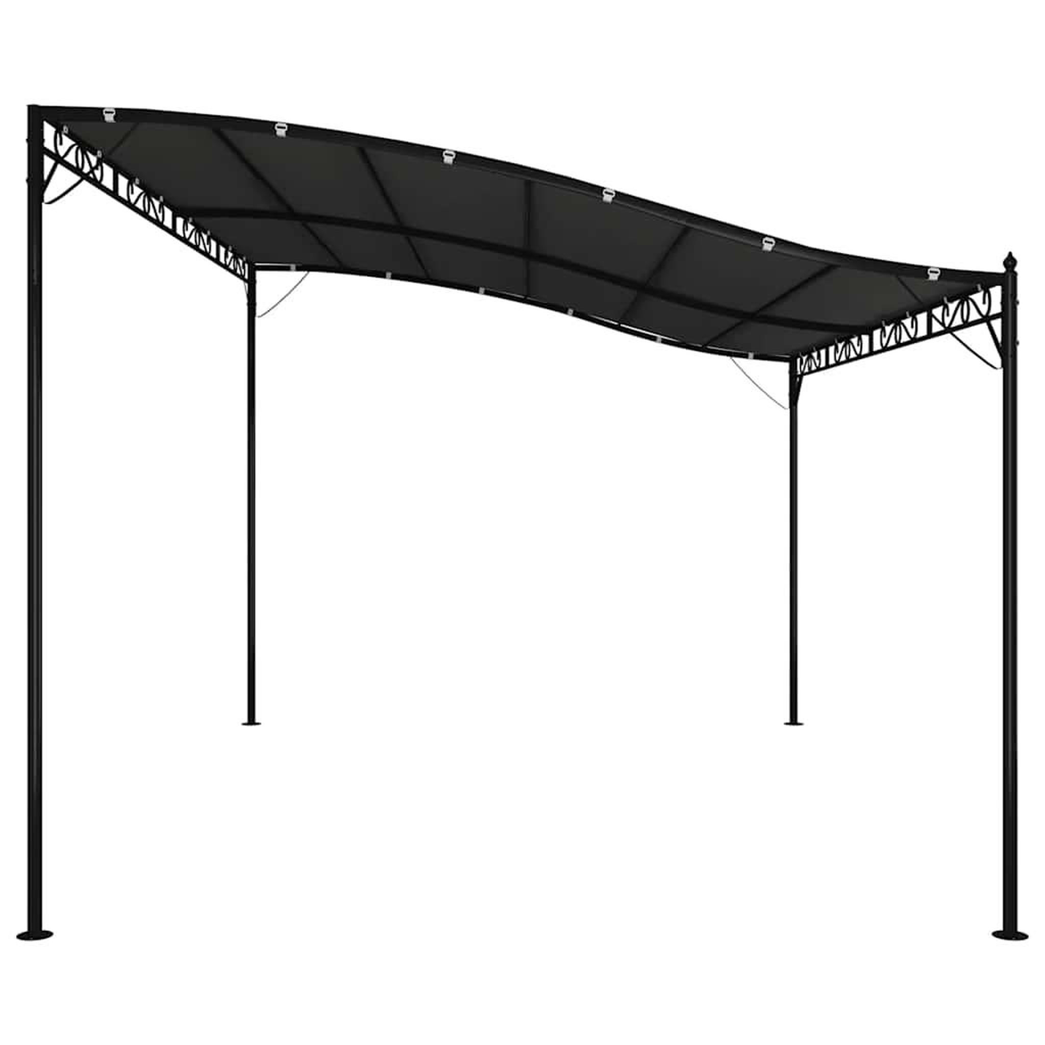 Voir la diapositive 5 : VIDAXL Auvent anthracite 4x3 m 180 g/m^2 tissu et acier