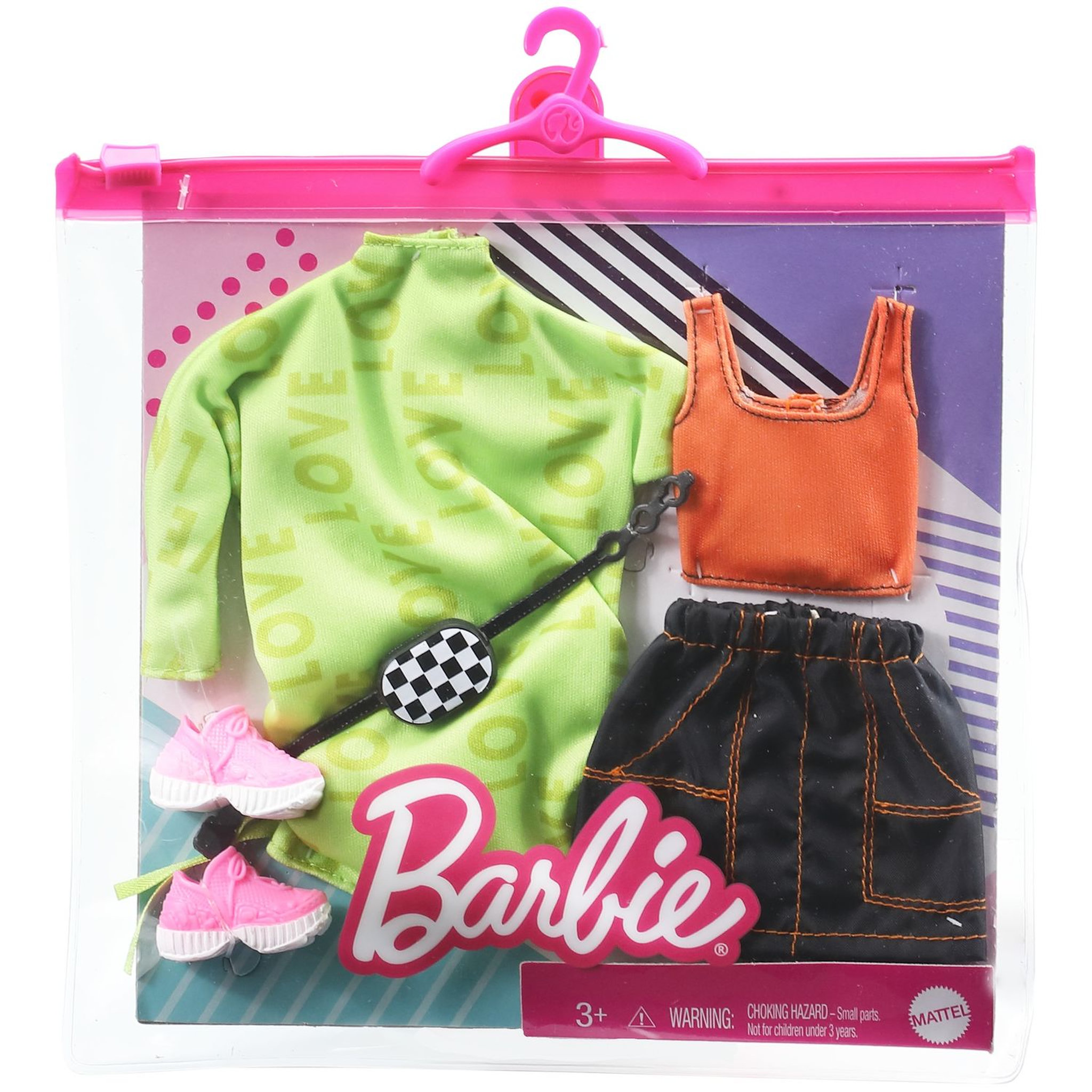 Voir la diapositive 2 : BARBIE Set de 2 tenues pour poupée Barbie