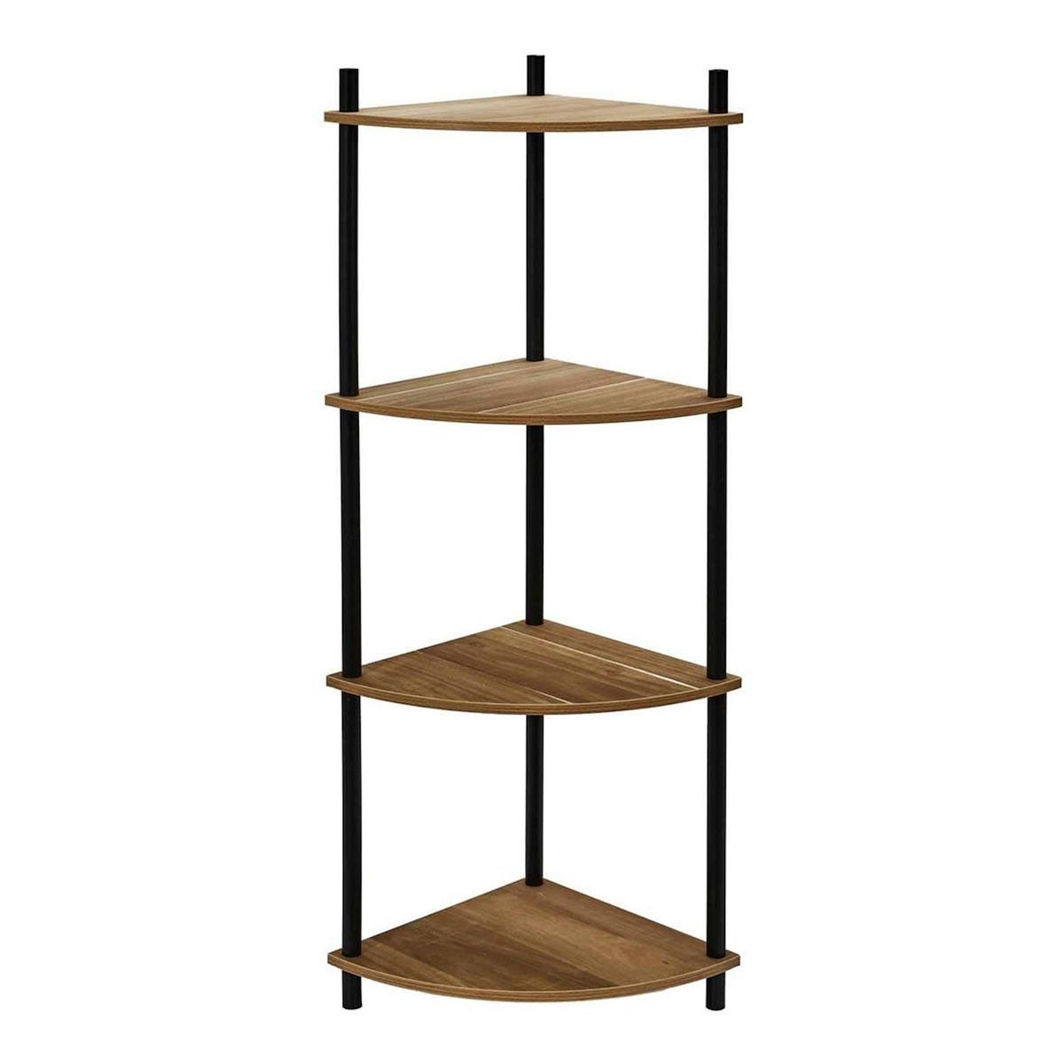 Paris Prix Étagère d'Angle 4 Niveaux  Carol  112cm Marron