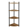 Voir la diapositive 1 : Paris Prix Étagère d'Angle 4 Niveaux  Carol  112cm Marron