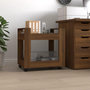 Voir la diapositive 1 : VIDAXL Chariot de bureau Chene marron 60x45x60 cm Bois d'ingenierie