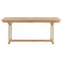 Voir la diapositive 4 : VIDAXL Table extensible de jardin 180-280x100x75 cm Teck solide