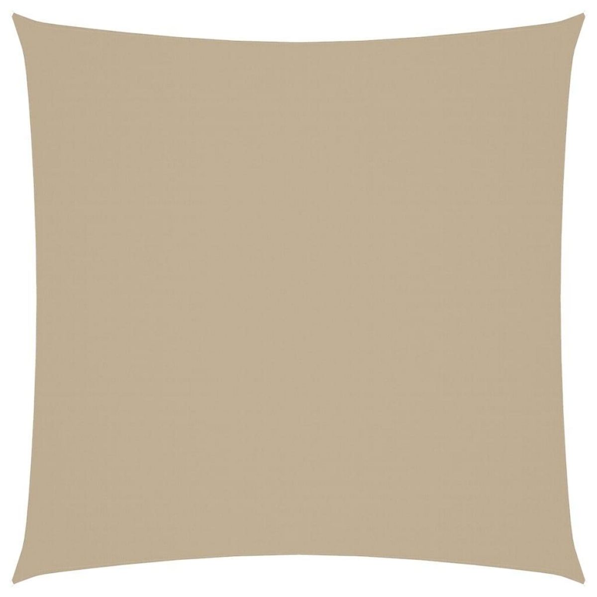 VIDAXL Voile de parasol tissu oxford carre 7x7 m beige