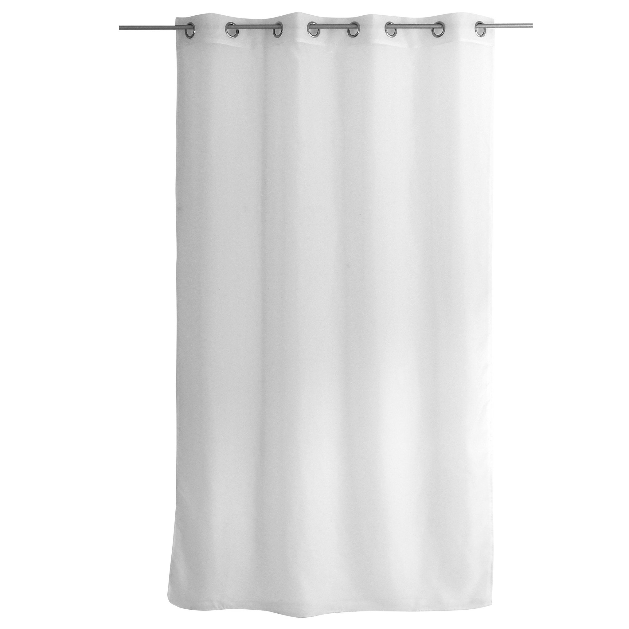 TOILINUX Voilage basic à 8 œillets - 140 x 240 cm - blanc