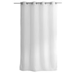 TOILINUX Voilage Basic à 8 œillets - 140 x 240 cm - Blanc