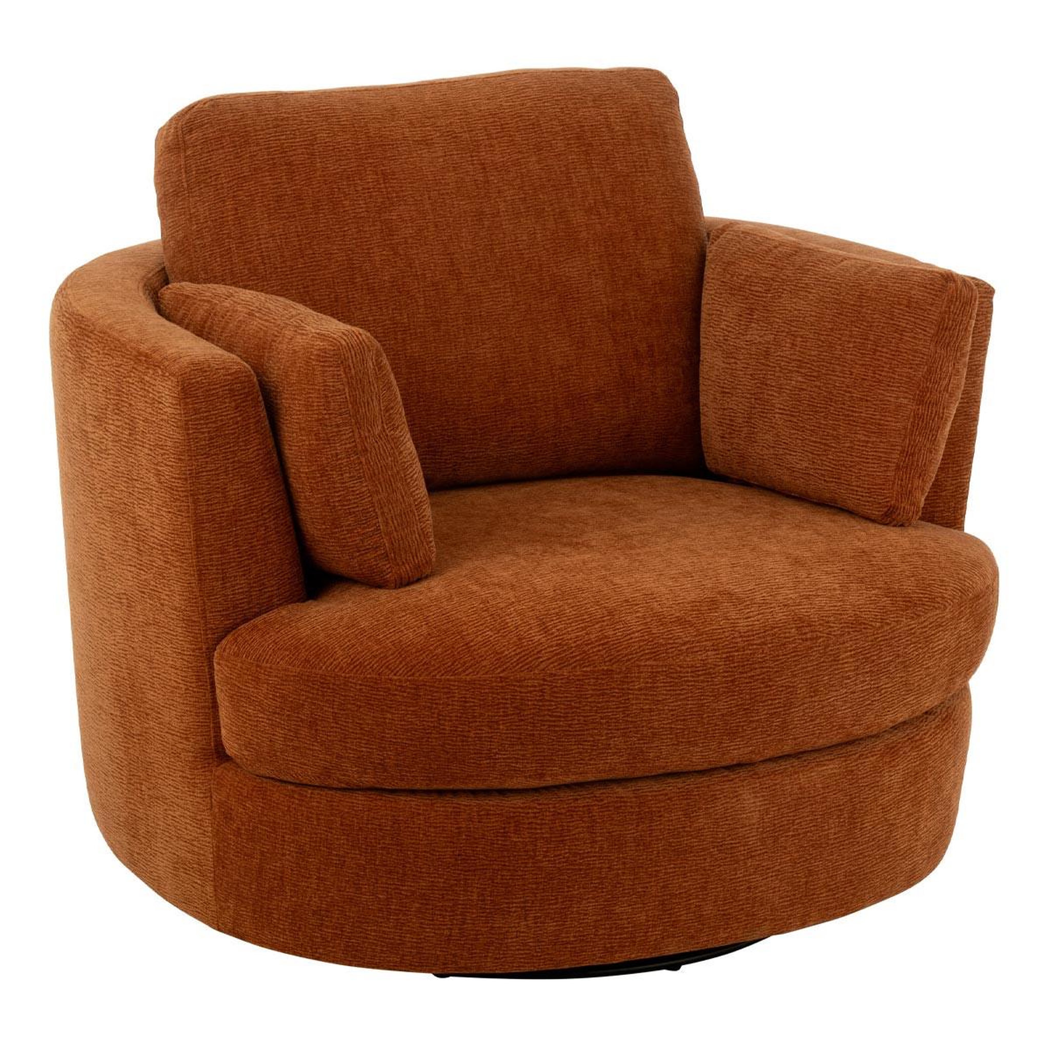 J-LINE Fauteuil pivotant  swiv  109cm orange