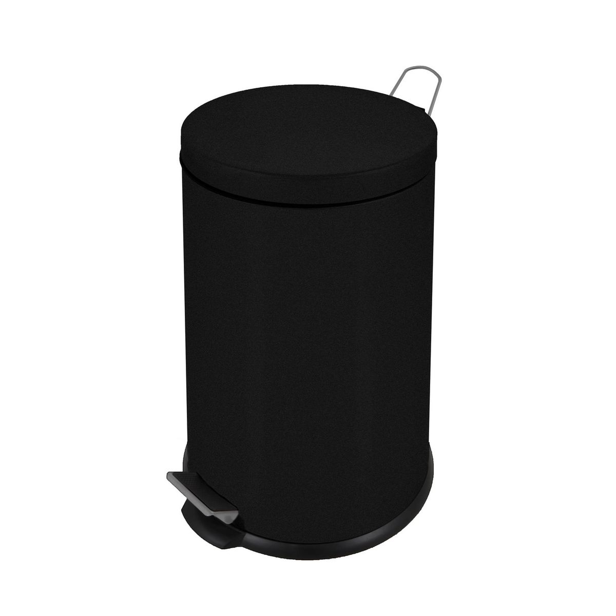 SELEKTA Poubelle à pédale 20L Noir mat