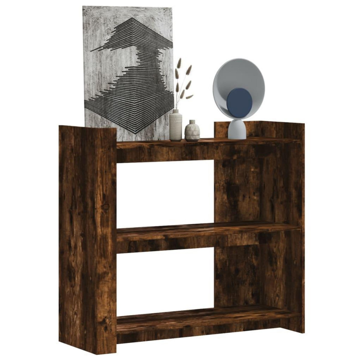 VIDAXL Table console chene fume 100x35x90 cm bois d'ingenierie
