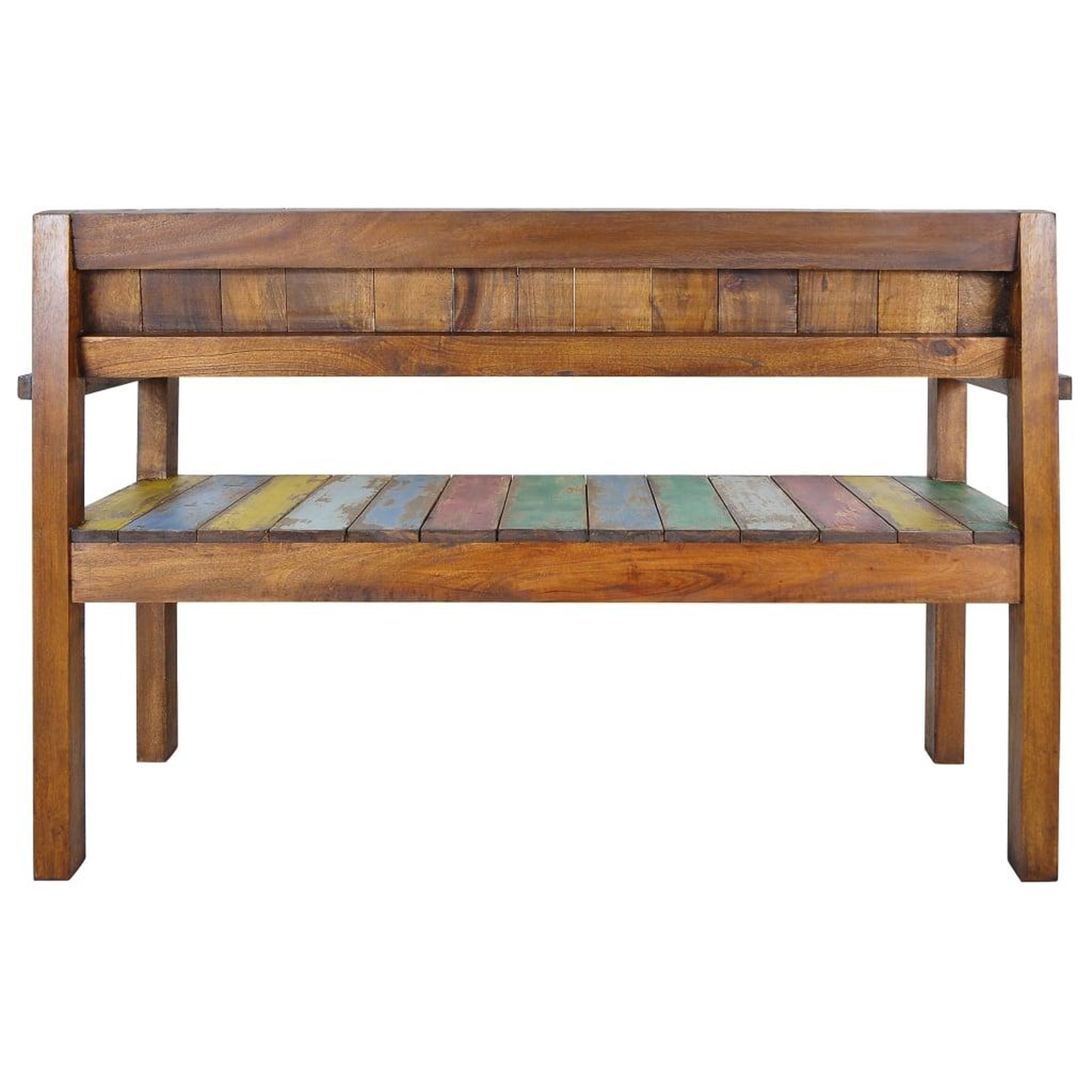 Voir la diapositive 4 : VIDAXL Banc 115 cm Bois de recuperation massif