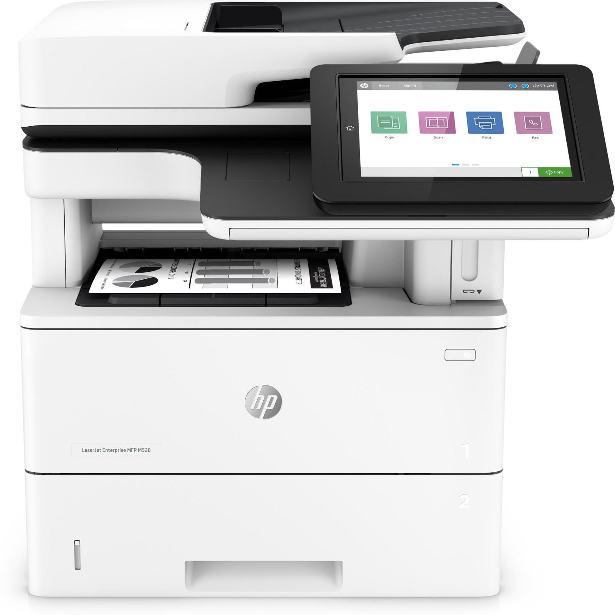 HP Imprimante multifonction HP 1PV65A LaserJet Enterprise MFP M528f A4 1200 x 1200 DPI 43 ppm Impression recto verso Blanc