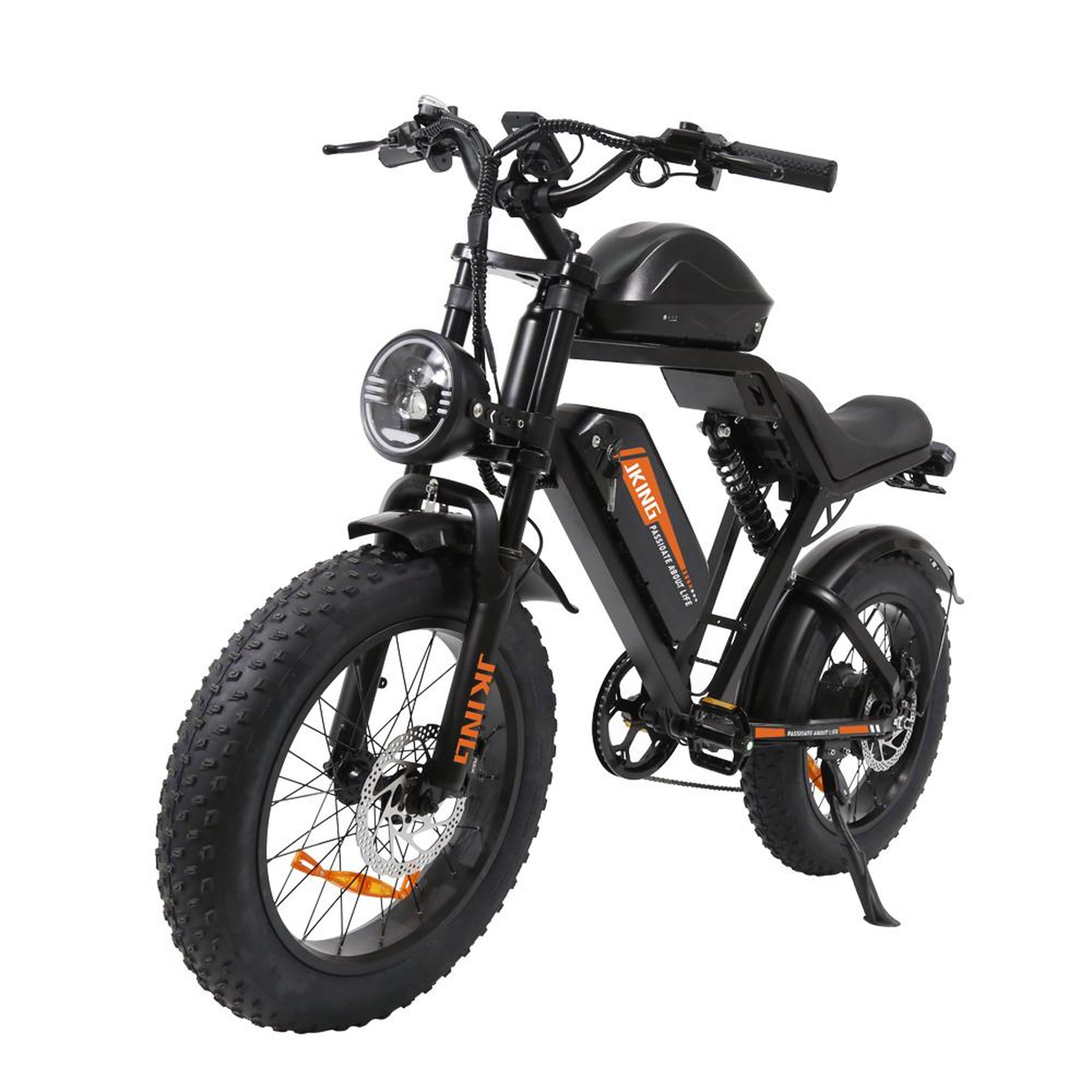 Voir la diapositive 2 : JKING Vélo électrique jking fxh002 pro, double batterie, 48 v 40,6 ah, pneus larges