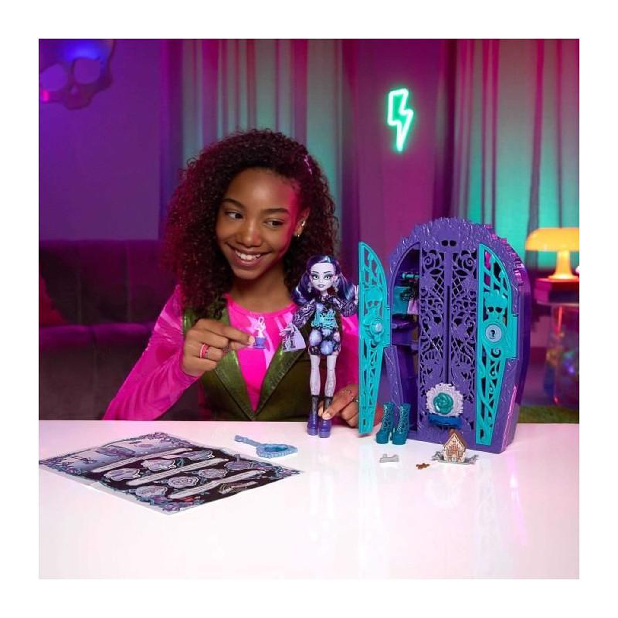 Voir la diapositive 2 : MONSTER HIGH MONSTER HIGH Coffret Monstrueux Secrets énigmes du jardin Twyla - Monster High - HYT74