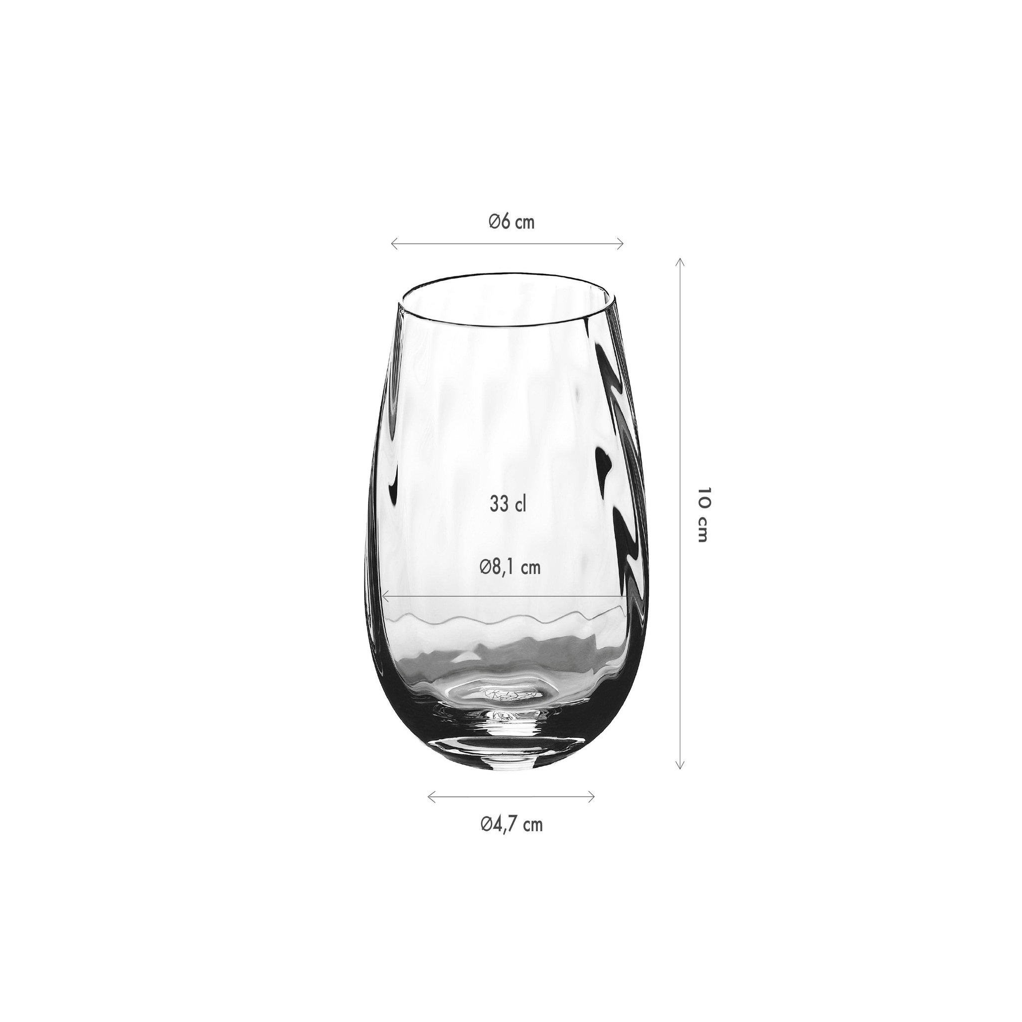 Voir la diapositive 3 : BJORN Gobelet 33cl sten - 6 pièces