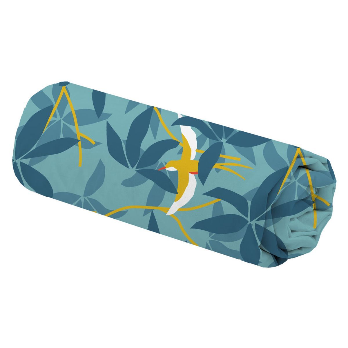 Drap housse fantaisie en microfibre motif Tropical PALMA