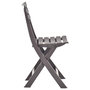 Voir la diapositive 4 : VIDAXL Chaises de jardin pliables lot de 2 Plastique Mocha
