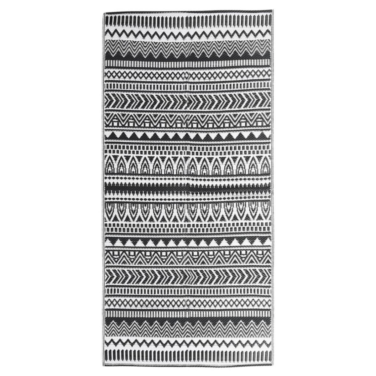 VIDAXL Tapis d'exterieur Noir 80x150 cm PP