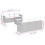 Voir la diapositive 3 : VIDAXL Salon de jardin avec coussins 7 pcs marron resine tressee