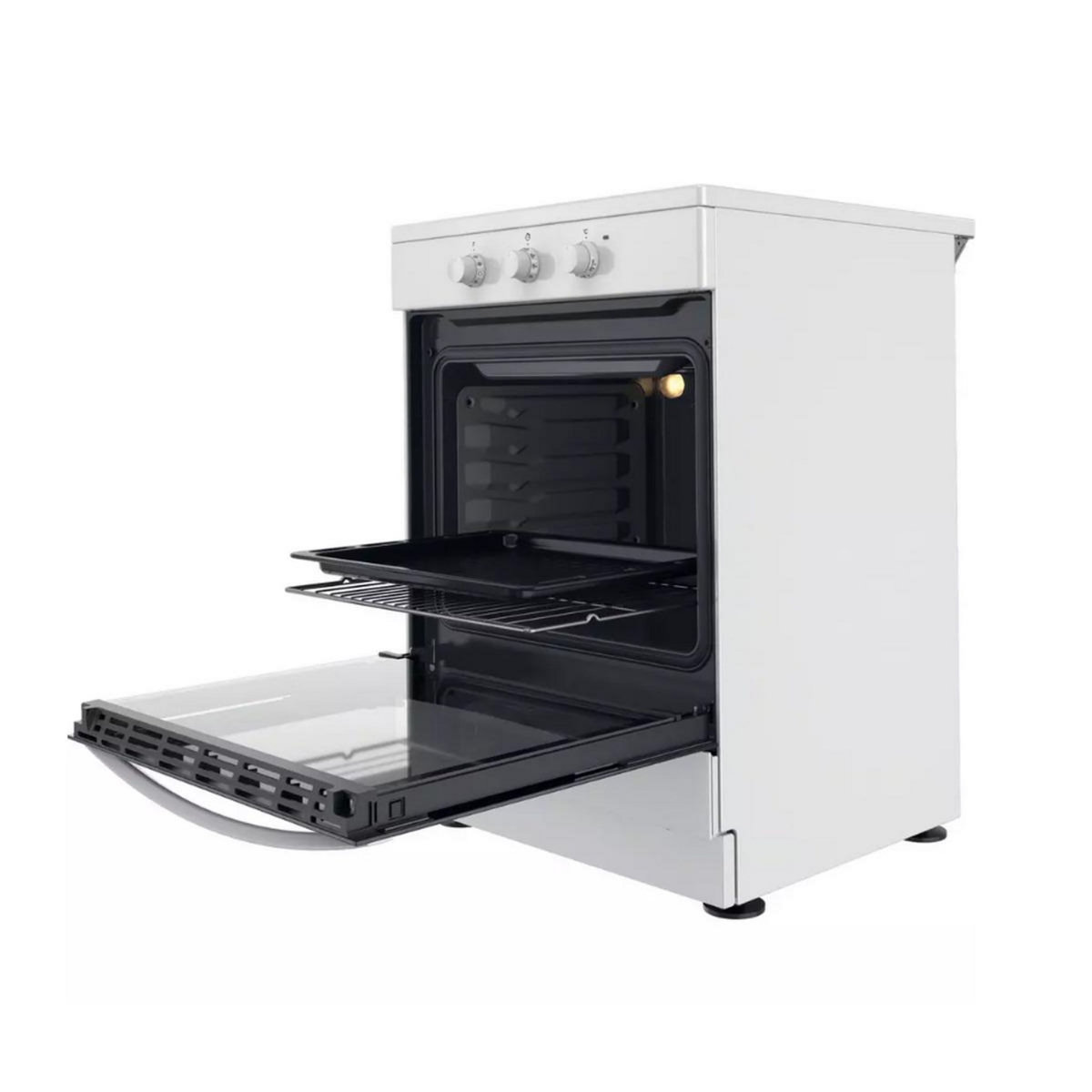Indesit Cuisinière induction a 59l 3 feux blanc - IS67IQ5PCW
