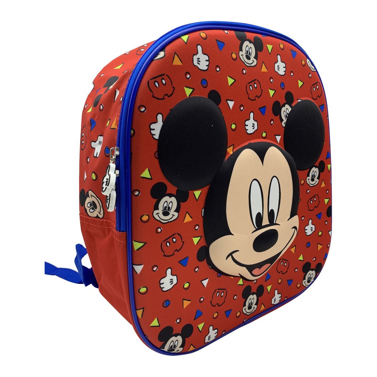 DISNEY Sac à goûter maternelle 3D rouge Mickey