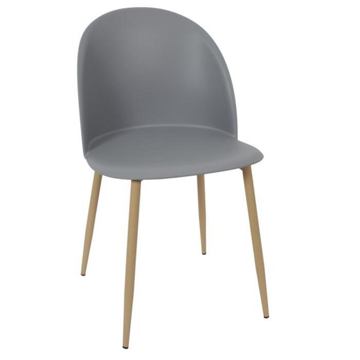 Paris Prix Lot de 2 Chaises Scandinave  Bergen  81cm Gris
