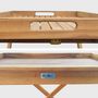 Voir la diapositive 5 : SWEEEK Desserte de jardin en bois 68x44cm - Murcia - Plateau amovible sur pied, table d'appoint, table basse