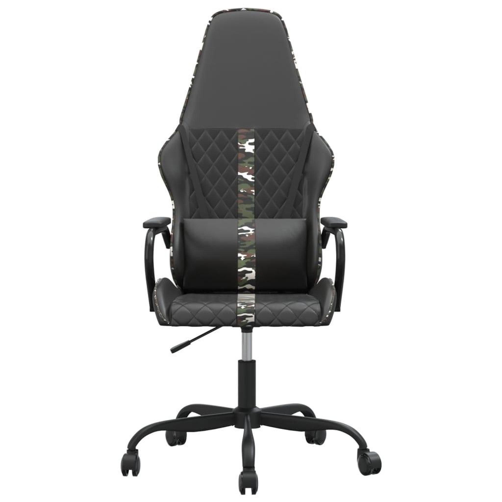 Voir la diapositive 3 : VIDAXL Chaise de jeu de massage camouflage et noir similicuir
