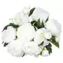  Bouquet de Fleurs  13 Pivoines  50cm Blanc