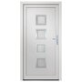 Voir la diapositive 3 : VIDAXL Porte d'entree Blanc 98x200 cm PVC