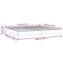 Voir la diapositive 6 : VIDAXL Cadre de lit sans matelas gris 200x200 cm similicuir