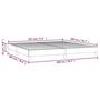 Voir la diapositive 6 : VIDAXL Cadre de lit sans matelas gris 200x200 cm similicuir