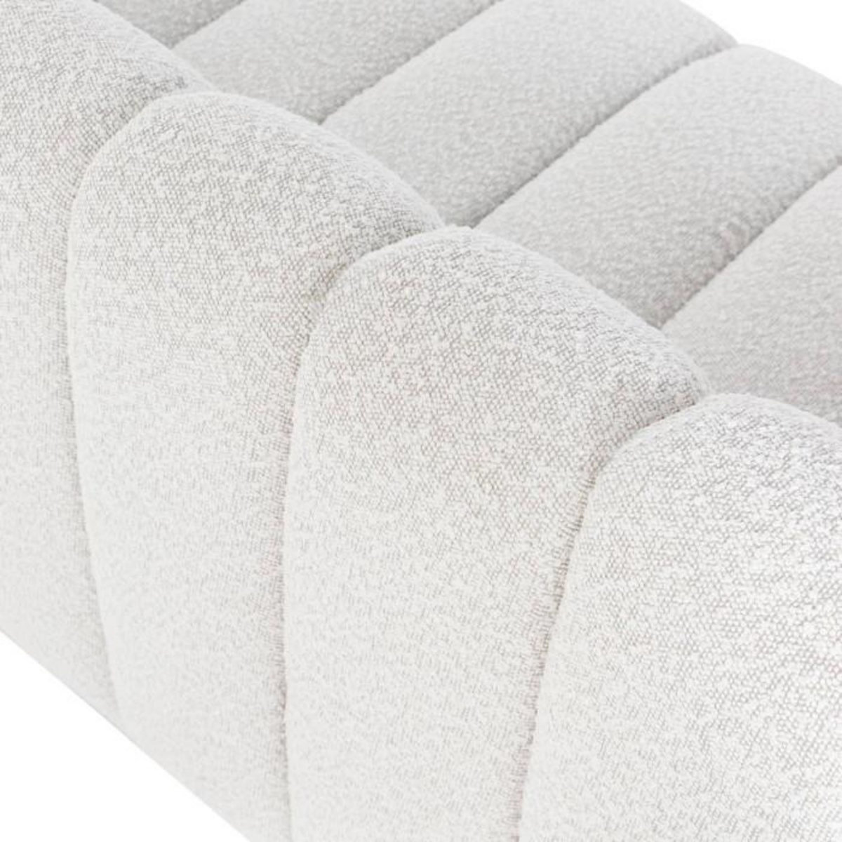 Paris Prix Canapé Design 3 Places Bouclette  Terrence  220cm Crème