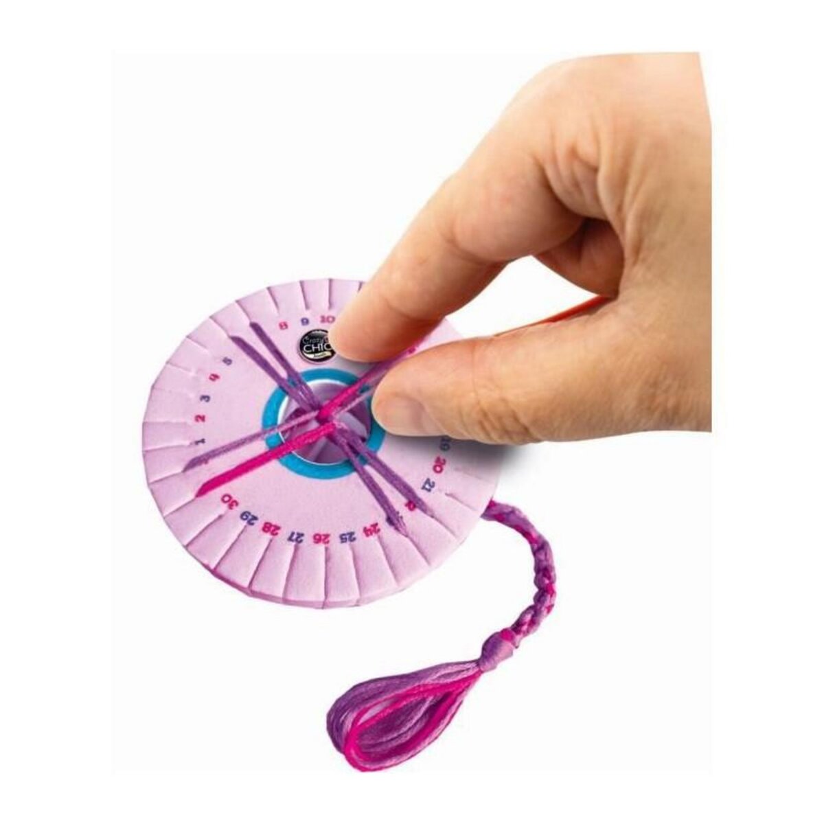 CLEMENTONI Clementoni Crazy Chic - Coffret création de bracelets de l'amitié - Perles et fils - Des 7ans